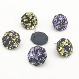 Acrylic Ice Crack Effect Ear Studs, Earring DIY Parts