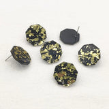 Acrylic Ice Crack Effect Ear Studs, Earring DIY Parts