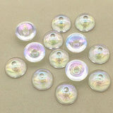 18mm UV/Clear/White Middle Hole Beads for DIY Jewelry, 100pcs