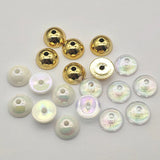 18mm UV/Clear/White Middle Hole Beads for DIY Jewelry, 100pcs