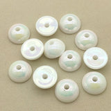 18mm UV/Clear/White Middle Hole Beads for DIY Jewelry, 100pcs