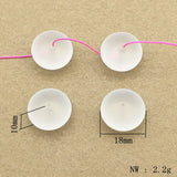 Clear Acrylic Tire Shape Beads 200pcs