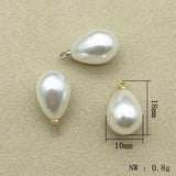 200pcs Pearl Drop Charm DIY Jewelry Findings