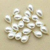 200pcs Pearl Drop Charm DIY Jewelry Findings