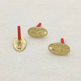 Oval Shape Ear Studs 100pcs Zinc Alloy DIY Jewelry Findings