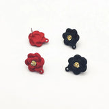 50pcs Zinc Alloy Flower Ear Studs for Earring DIY