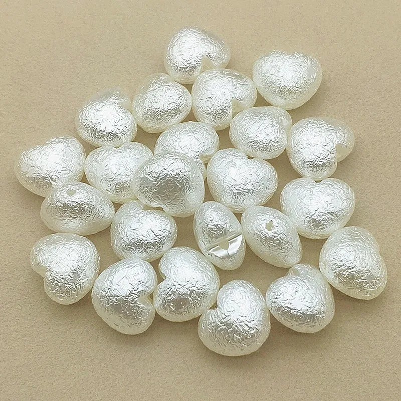 Acrylic Pearl Heart Beads For Jewelry Making DIY