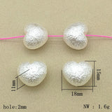 Acrylic Pearl Heart Beads For Jewelry Making DIY