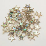 Arrival! 18x17mm 50pcs Real Shell Star Charm Jewelry Findings