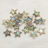 Arrival! 18x17mm 50pcs Real Shell Star Charm Jewelry Findings