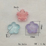 100pcs Flat Bottom Flower Beads, Hairpin DIY Parts, Jewelry Findings
