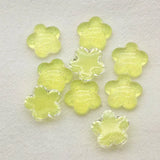 100pcs Flat Bottom Flower Beads, Hairpin DIY Parts, Jewelry Findings