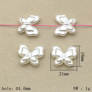 440pcs Pearls Butterfly Beads Necklace Earrings DIY Jewelry Findings