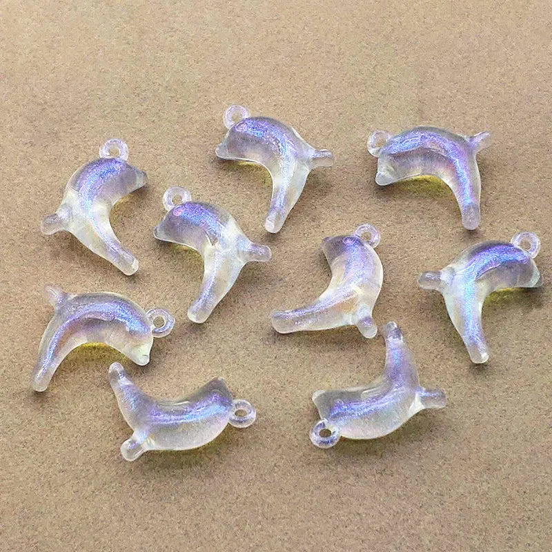 Clear Magic Dolphin Beads for DIY Hair Accessories