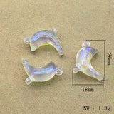 Clear Magic Dolphin Beads for DIY Hair Accessories