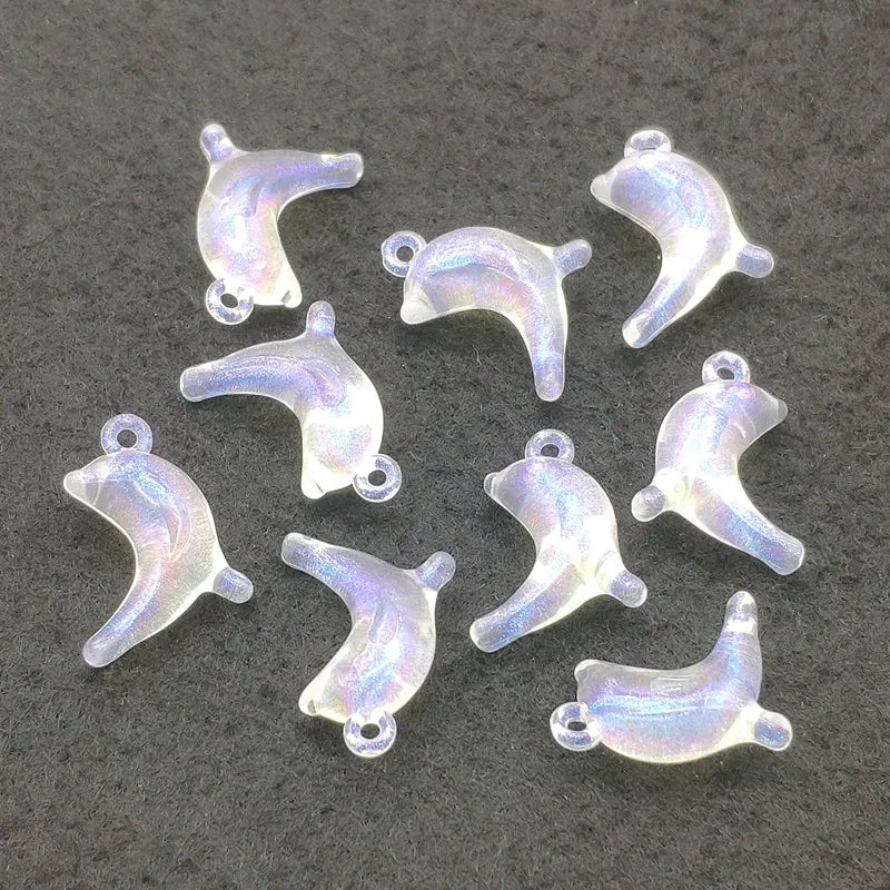 Clear Magic Dolphin Beads for DIY Hair Accessories