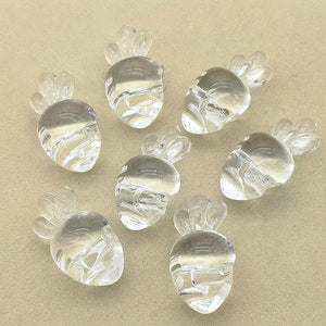 Clear Acrylic Carrot Beads For Earrings/Necklace DIY Parts