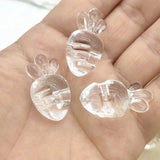 Clear Acrylic Carrot Beads For Earrings/Necklace DIY Parts