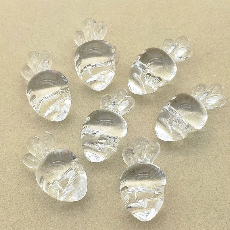 Clear Acrylic Carrot Beads For Earrings/Necklace DIY Parts
