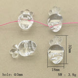 Clear Acrylic Carrot Beads For Earrings/Necklace DIY Parts