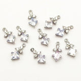 CZ Pendant Charm 18x8mm 50pcs Copper DIY Jewelry Findings