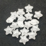 Clear Crack Star Beads 19/28mm for DIY Jewelry Making