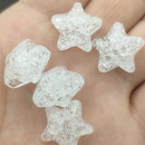 Clear Crack Star Beads 19/28mm for DIY Jewelry Making