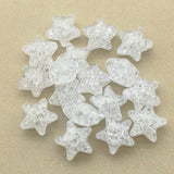Clear Crack Star Beads 19/28mm for DIY Jewelry Making