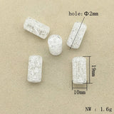 Crack Tubular Beads 300pcs - DIY Jewelry Findings