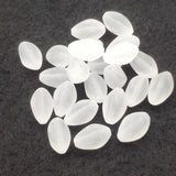 Clear Frosted Twist Oval Beads 350pcs DIY Jewelry Findings