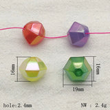 UV Magic Faceted Beads for Necklace Earrings DIY Parts