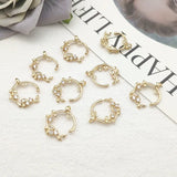 Arrival! CZ Flower Charm 50pcs for DIY Necklace/Earring, Jewelry Findings