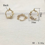 Arrival! CZ Flower Charm 50pcs for DIY Necklace/Earring, Jewelry Findings