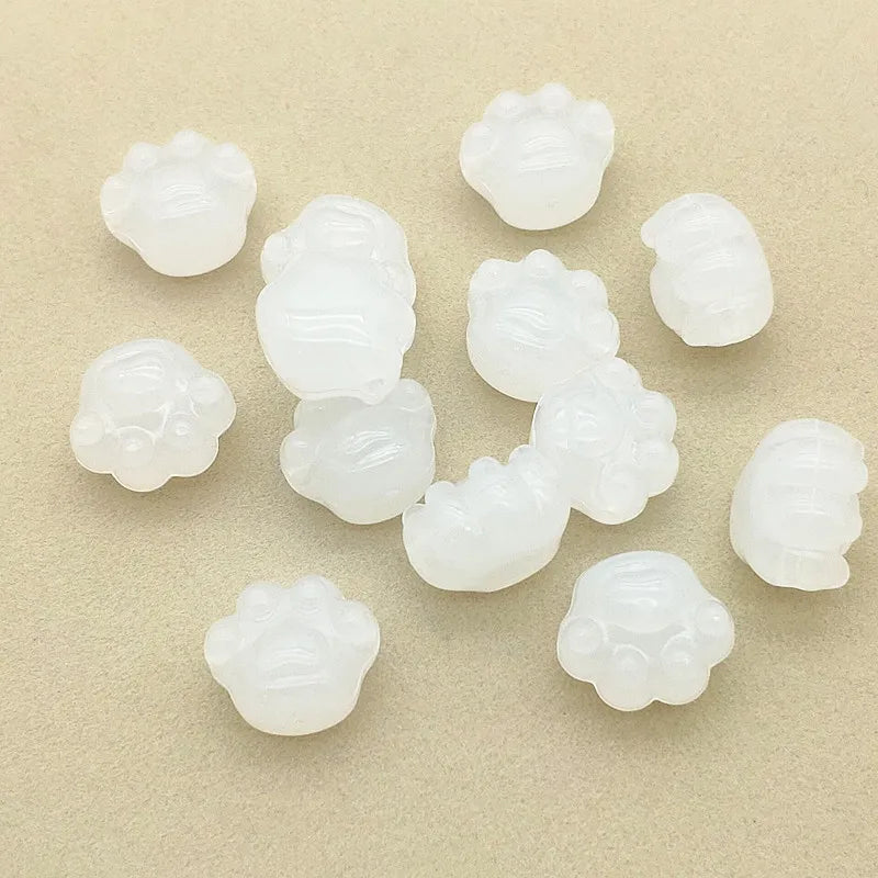 Clear/Jelly CatPaw Beads For DIY Earrings/Necklace
