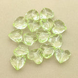 240pcs Clear Acrylic Heart Shape Beads for DIY Jewelry Making