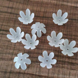 Clear Frosted Flower Acrylic Beads 700pcs DIY Jewelry Findings