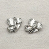 50pcs Heart Glass Charm Pendants Jewelry Making