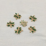 19x19mm CZ/Copper Charm 50pcs - Necklace/Earrings DIY Jewelry Findings