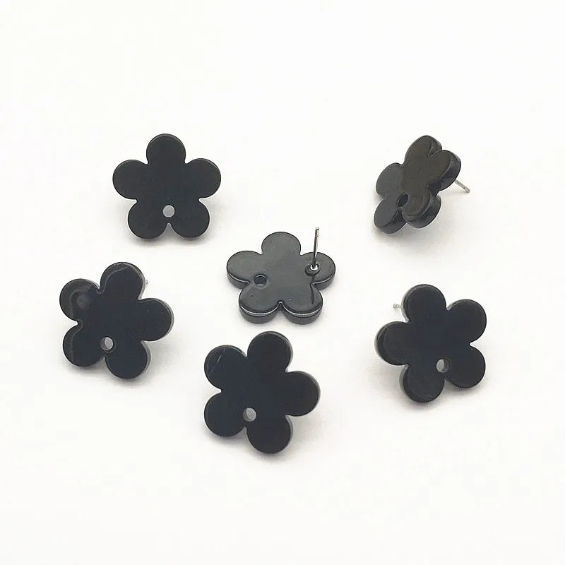 Flower Ear Stud 100pcs DIY Jewelry Findings