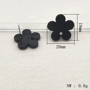 Flower Ear Stud 100pcs DIY Jewelry Findings