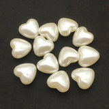 100pcs Pearls Heart Beads For Necklace/Earrings DIY Parts