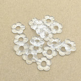 Clear Acrylic Flower Beads Necklace Earring DIY Parts