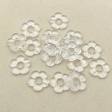 Clear Acrylic Flower Beads Necklace Earring DIY Parts