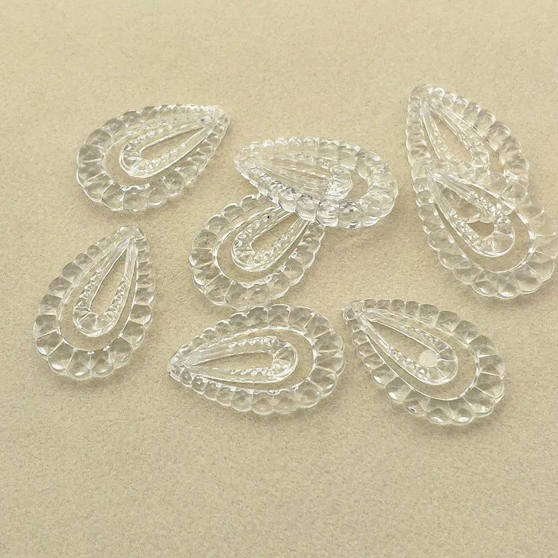 Clear Drop Acrylic Beads For Jewelry DIY - 450pcs