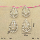 Clear Drop Acrylic Beads For Jewelry DIY - 450pcs