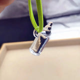 120pcs Clear Acrylic Bottle Shape Beads For DIY Jewelry