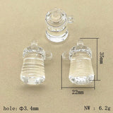 75pcs Clear Acrylic Bottle Beads DIY Jewelry Findings