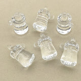 75pcs Clear Acrylic Bottle Beads DIY Jewelry Findings