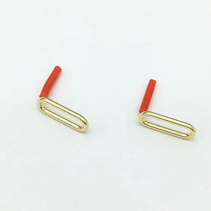 100pcs Zinc Alloy Oval Ear Stud for Earring DIY Parts