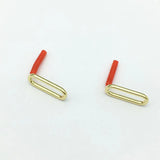 100pcs Zinc Alloy Oval Ear Stud for Earring DIY Parts